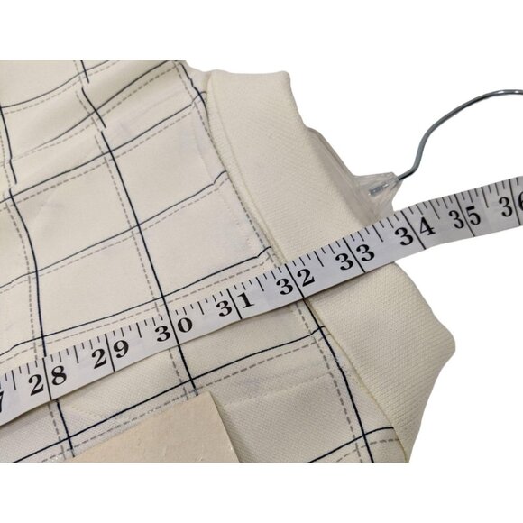 Arrow Mens White Checkered Polo Shirt XXLT Cotton/Polyester Blend Classic Fit - Picture 9 of 16